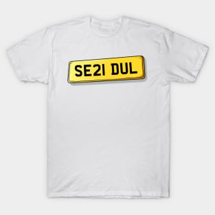 SE21 DUL Dulwich Number Plate T-Shirt